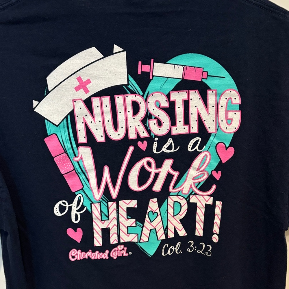 Women’s Cherished Girl Dark Blue T-Shirt